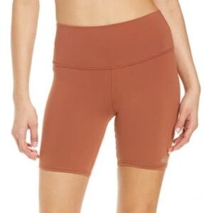 Alo Yoga Rust Bike Shorts
